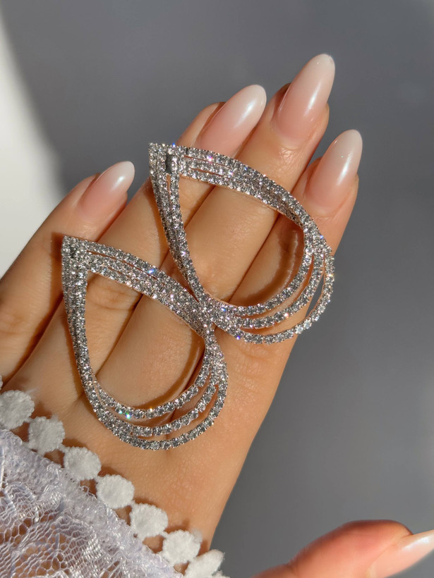 گوشواره ۳بعدی اشک