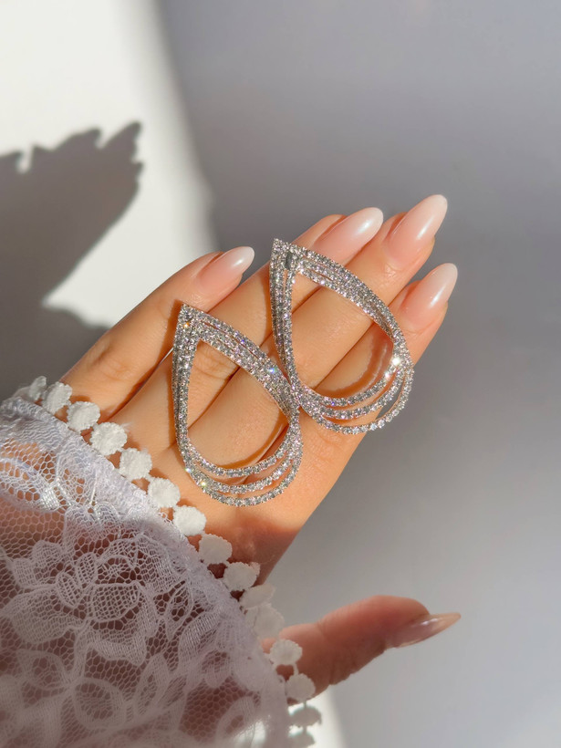 گوشواره ۳بعدی اشک