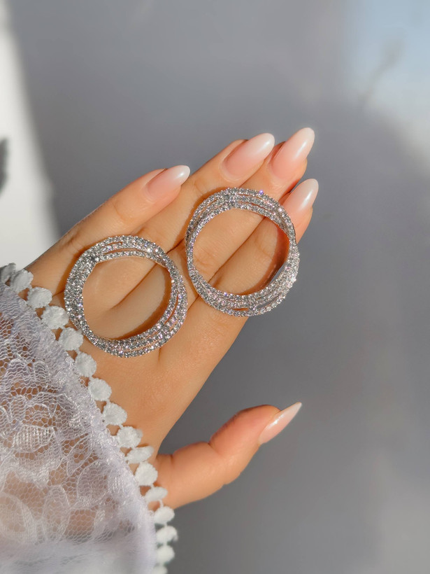گوشواره ۳بعدی دایره