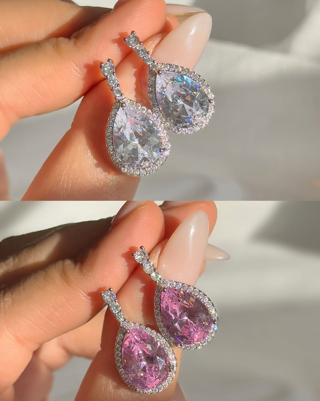 گوشواره اشک کریستال