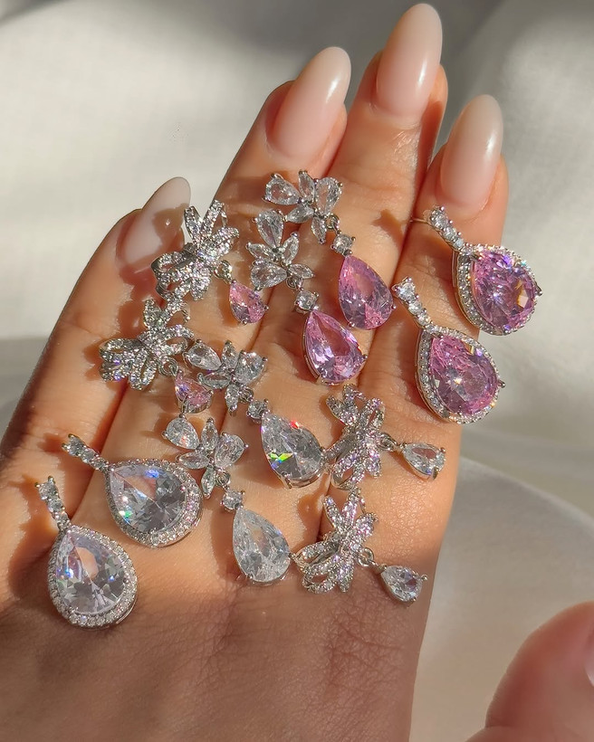 گوشواره اشک کریستال