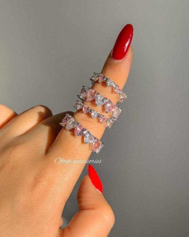 انگشتر فول قلب ظریف